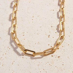 Paperclip Style Chain Necklace